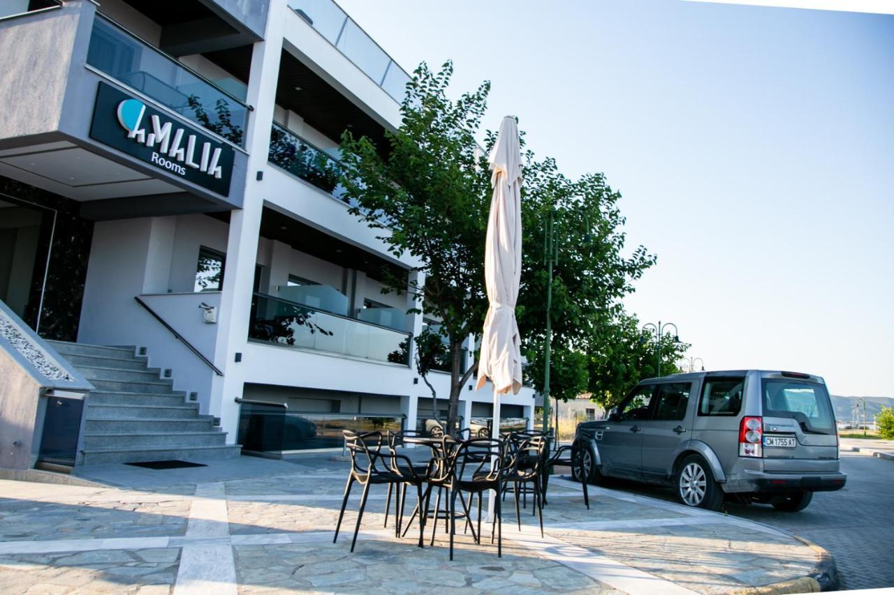 Amalia Rooms Sea View Nea Vrasna Bagian luar foto