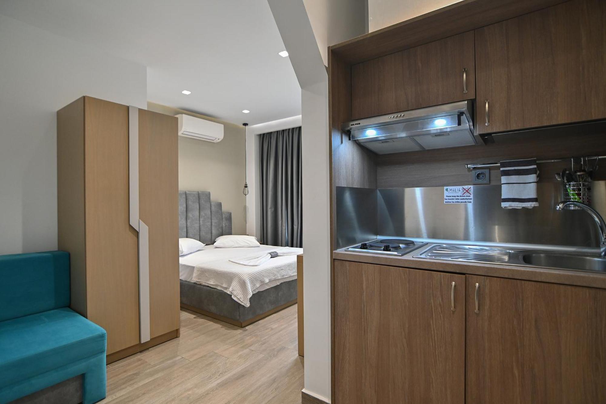 Amalia Rooms Sea View Nea Vrasna Bagian luar foto