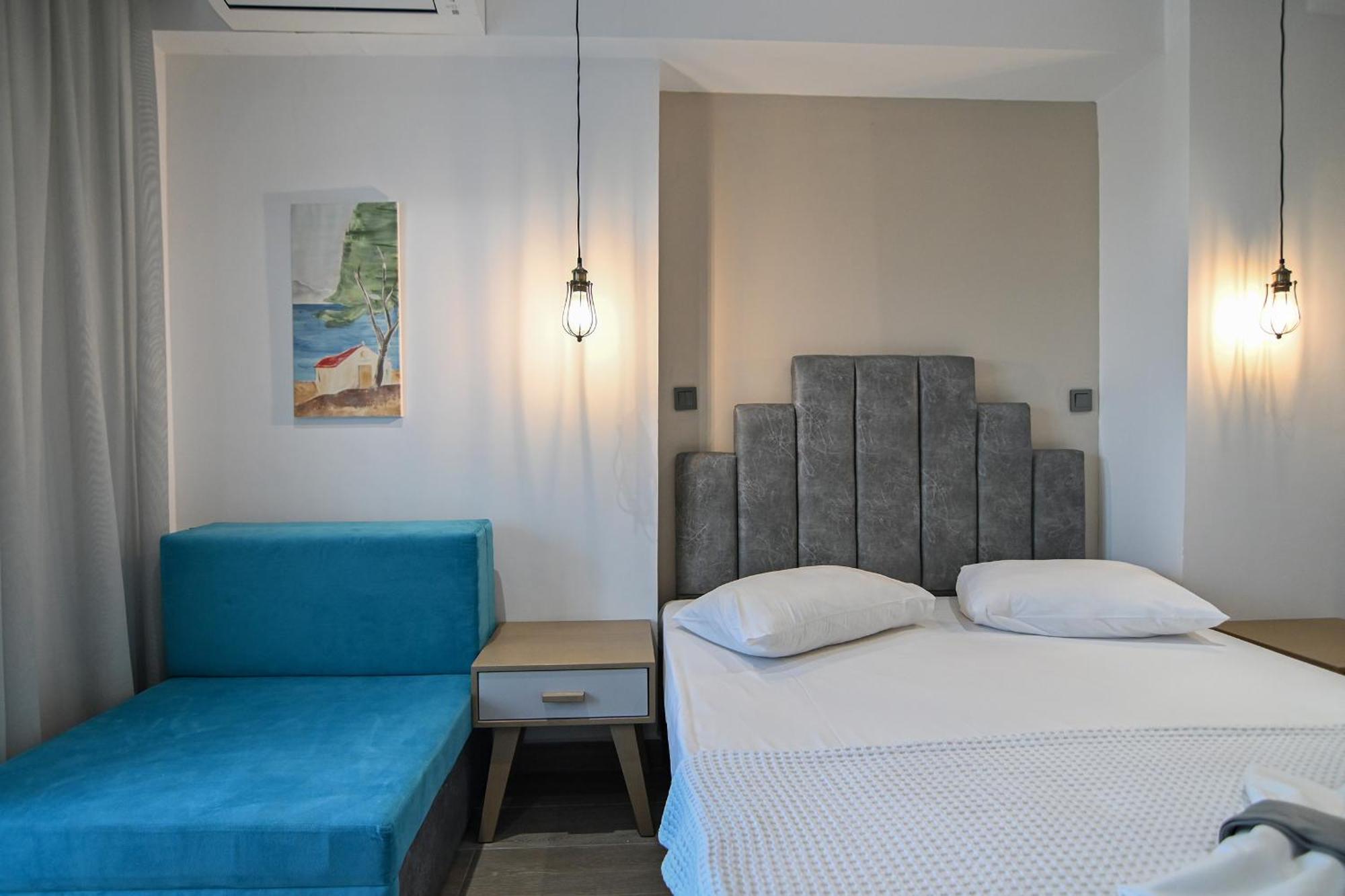 Amalia Rooms Sea View Nea Vrasna Bagian luar foto